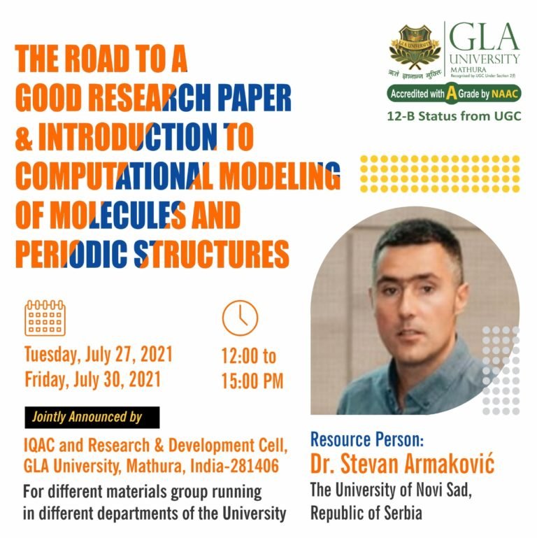 Stevan’s invited lectures for the GLA University